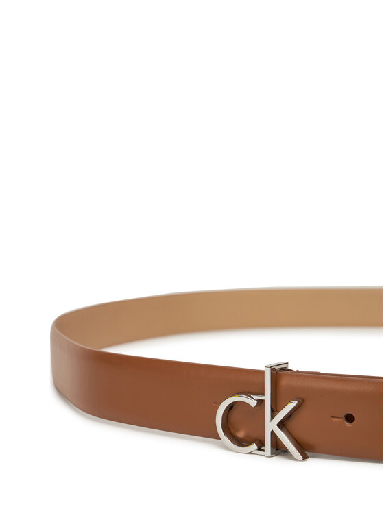 Calvin Klein Ženski pas Calvin Klein Ck Buckle Belt 3.0_Smooth K60K613156 Rjava