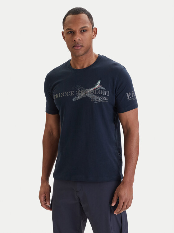 Aeronautica Militare Aeronautica Militare Camiseta 261TS2541UJ00727 Azul marino Regular Fit