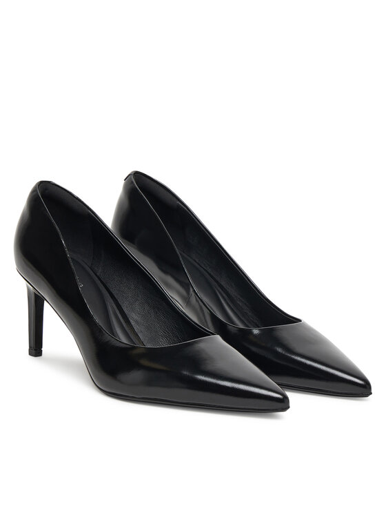 Calvin Klein Szpilki Calvin Klein Ess Stiletto 70 Shiny Lth HW0HW02828 Czarny
