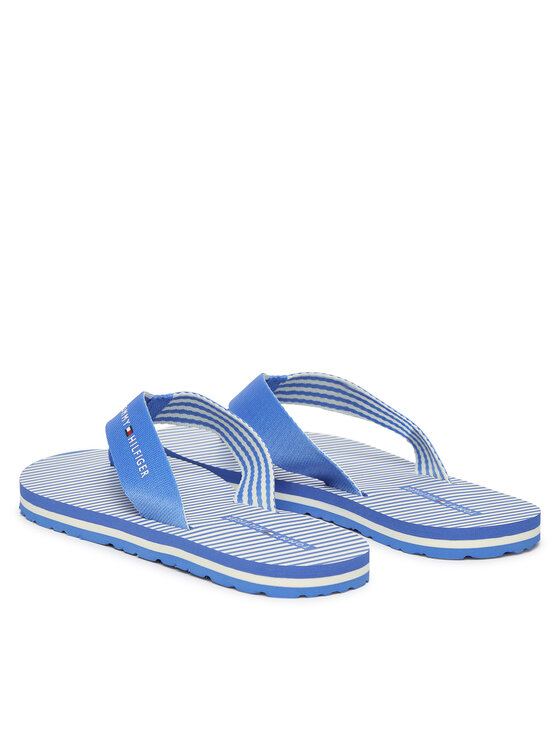Tommy Hilfiger Σαγιονάρες Tommy Hilfiger Th Ithaca Stripe Summer Sandal FW0FW09192 Μπλε