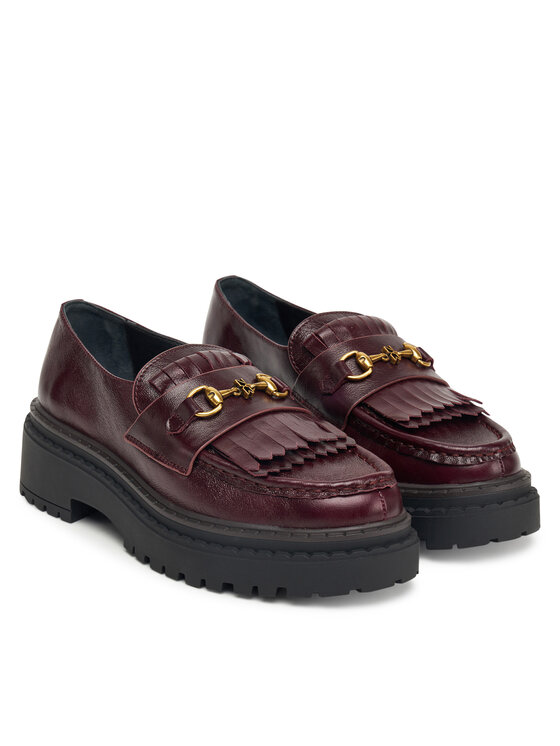 Nokwol Loafersy Nokwol Perry Bordó