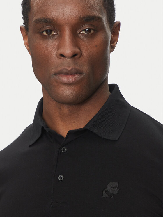 KARL LAGERFELD KARL LAGERFELD Polo marškinėliai 745750 500221 Juoda Regular Fit