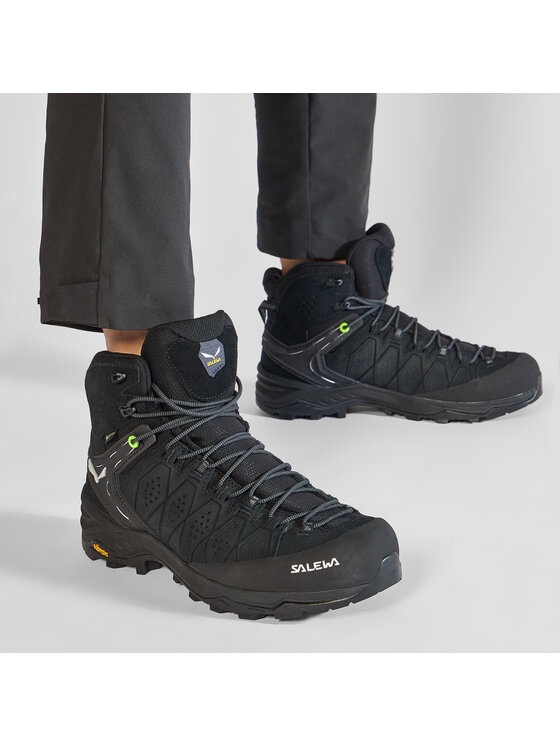 Salewa Trekingová obuv Salewa Ms Alp Trainer 2 Mid Gtx GORE-TEX 61382-0971 Čierna