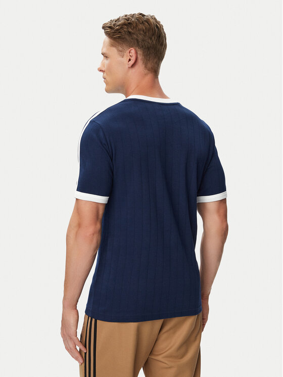 adidas adidas Póló Drop Needle 3 Stripes Tee KS7448 Sötétkék Regular Fit