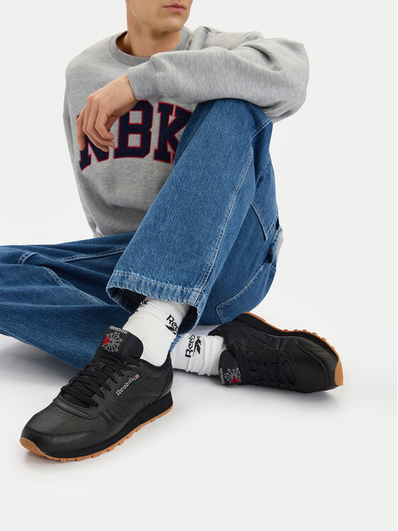 Reebok Snīkeri Reebok SS-CLASSIC LEATHER 100008493 Melns