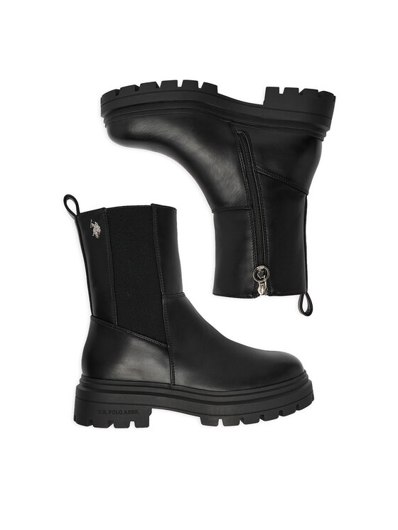 U.S. Polo Assn. Μποτάκια U.S. Polo Assn. EO-SVETA003W/GYE1 Μαύρο