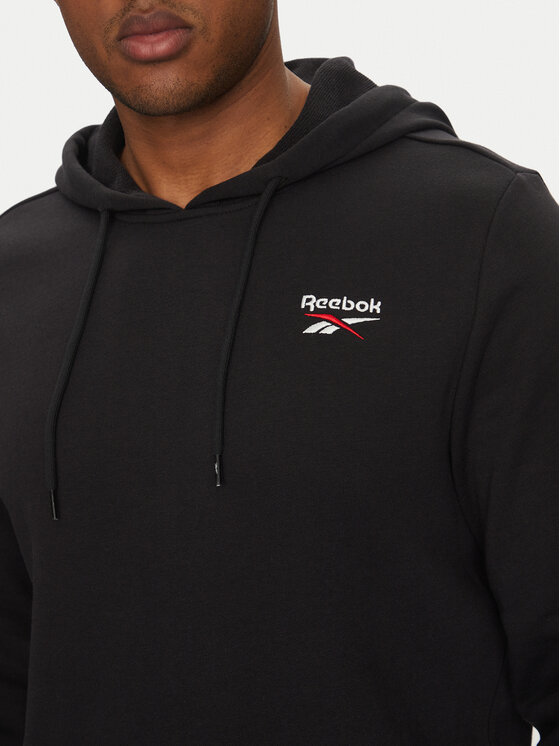 Reebok Reebok Felpa Identhlty Small Logo 100221784 Nero Regular Fit