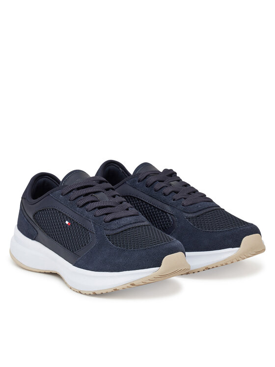 Tommy Hilfiger Laisvalaikio batai Tommy Hilfiger Sporty Runner FW0FW08644 Tamsiai mėlyna