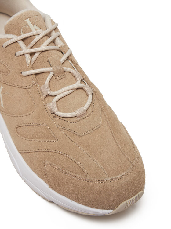 Calvin Klein Jeans Сникърси Calvin Klein Jeans Retro Tennis Low Mg Mix Media YM0YM01171 Бежов
