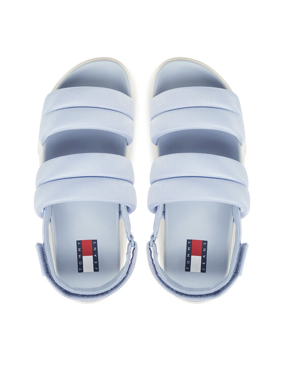 Tommy Jeans Sandale Tommy Jeans Tjw Flatform Sandal EN0EN02802 Albastru celest