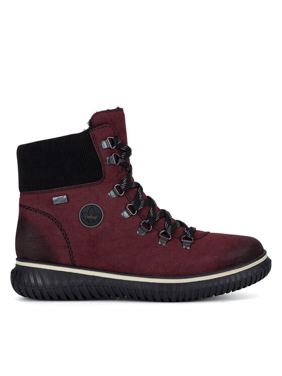 Rieker Botines planos Rieker 74247-35 Guinda/burdeos