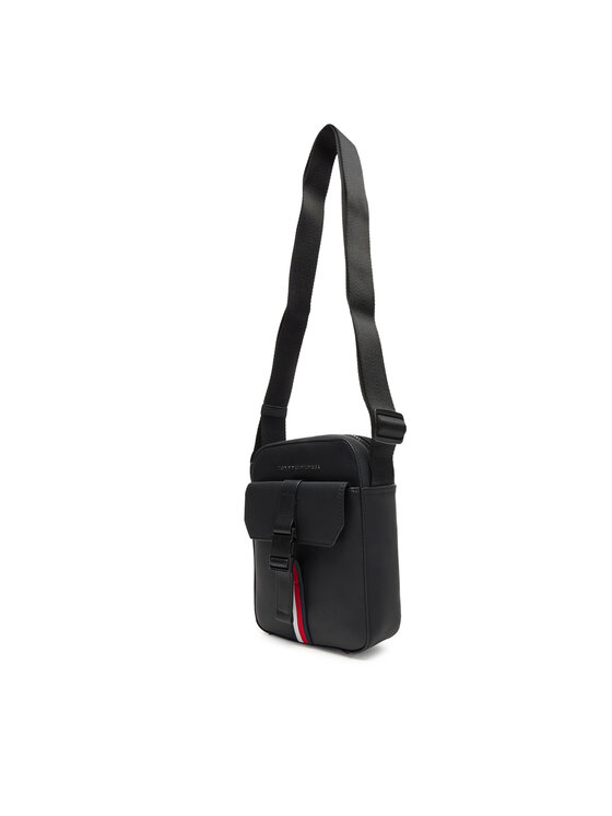Tommy Hilfiger Τσαντάκι Tommy Hilfiger Th Foundation Mini Reporter AM0AM13479 Μαύρο