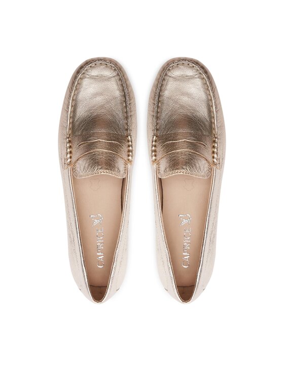 Caprice Mokasíny Caprice 9-24651-42 Zlatá