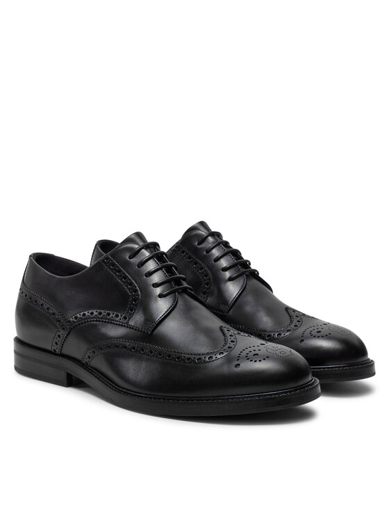 BOSS Туфлі Boss Dressletic Derb bubr 50521227 Чорний