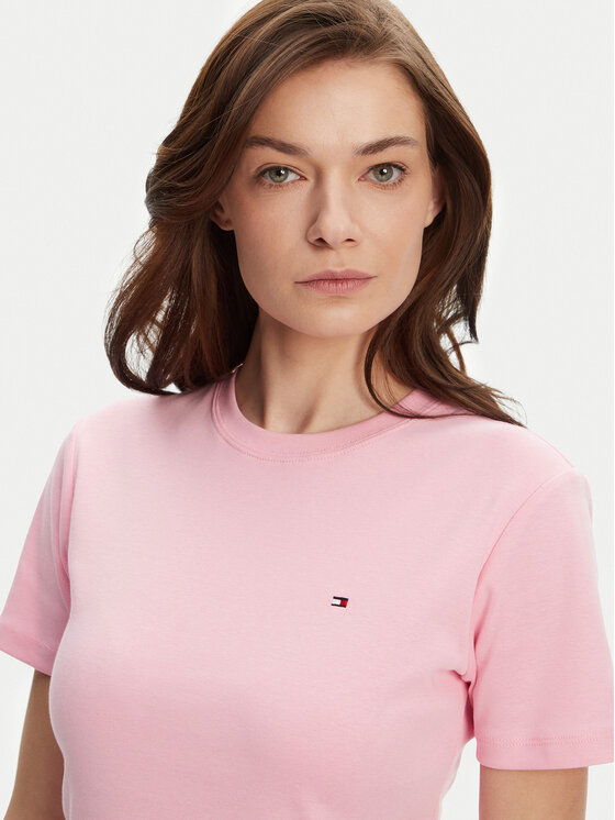 Tommy Hilfiger Tommy Hilfiger T-shirt New Cody WW0WW40587 Rosa Slim Fit