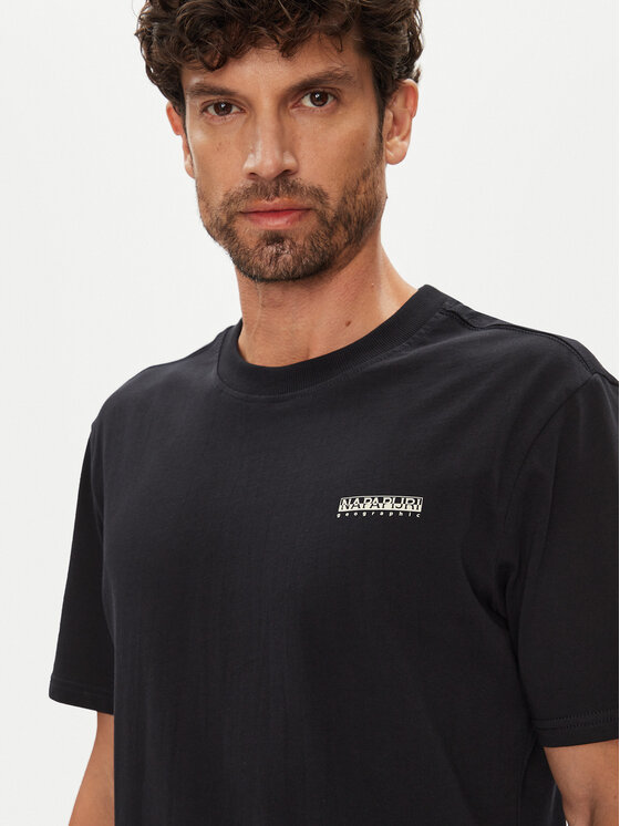 Napapijri Napapijri T-Shirt Smallbox NP0A88TR Μαύρο Regular Fit