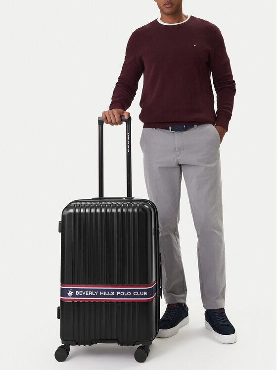 Beverly Hills Polo Club Μεσαία Βαλίτσα Beverly Hills Polo Club CEO-BHPC-M-005-08-BLACK Μαύρο