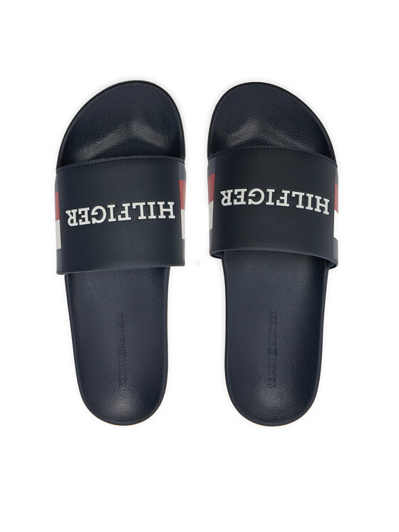 Tommy Hilfiger Nazouváky Tommy Hilfiger Rwb Pool Slide FM0FM05093 Tmavomodrá