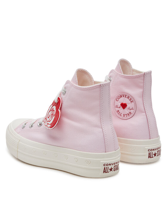Converse Кеди Converse Chuck Taylor All Star Lift Platform Hearts A13652C Рожевий