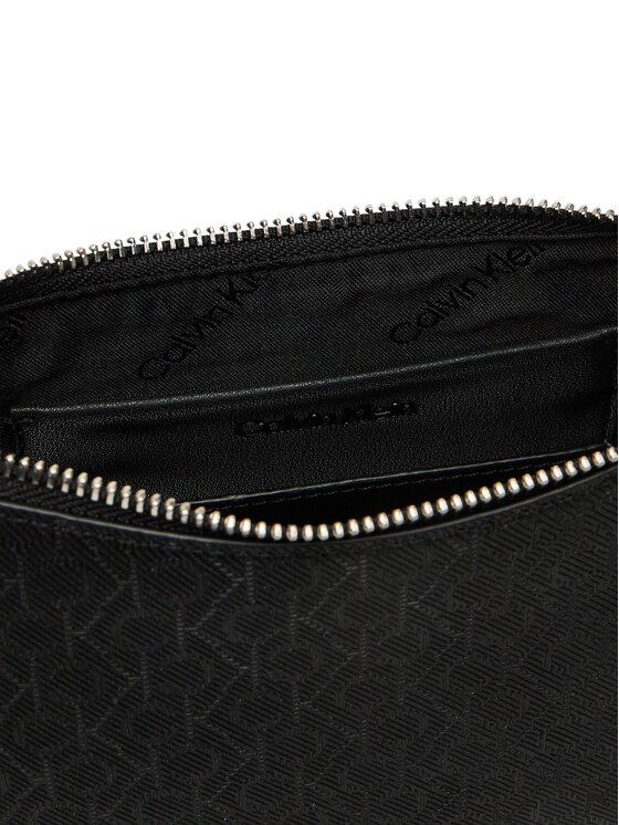Calvin Klein Torebka Calvin Klein Ck Must Aop Conv Logo Jqd Strap LV04F3099G Czarny