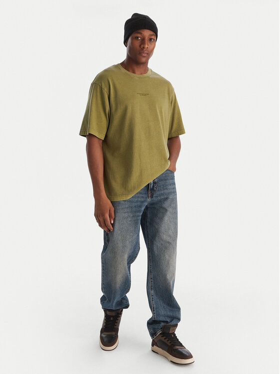G-STAR G-Star Raw T-shirt Overdyed D24780-C756 Verde Boxy Fit