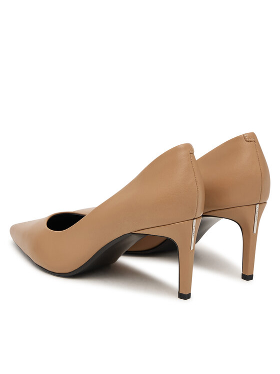 Calvin Klein Обувки на ток Calvin Klein Ess Stiletto 70 HW0HW02607 Бежов