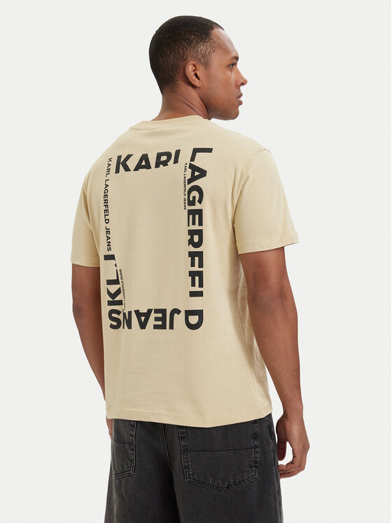 Karl Lagerfeld Jeans Karl Lagerfeld Jeans Camiseta B2M17090 Caqui Relaxed Fit