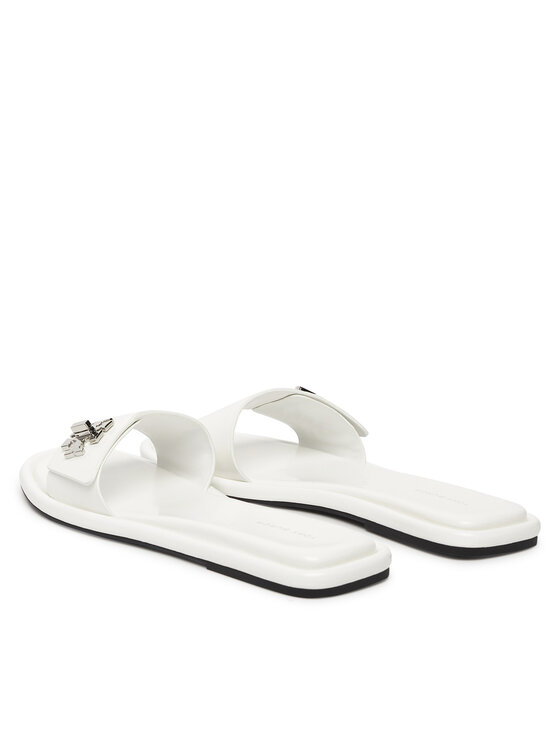 Tory Burch Шльопанці Tory Burch T Lock Slide 164676 Білий