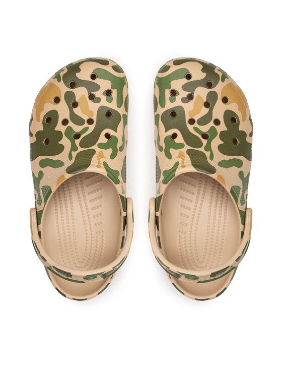 Crocs Papucs Crocs Classic Printed Camo Clog 206454 Zöld