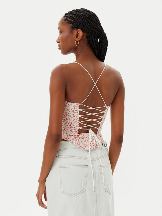 Bardot Bardot Топ Estie Embroidered 59828TB Кольоровий Slim Fit