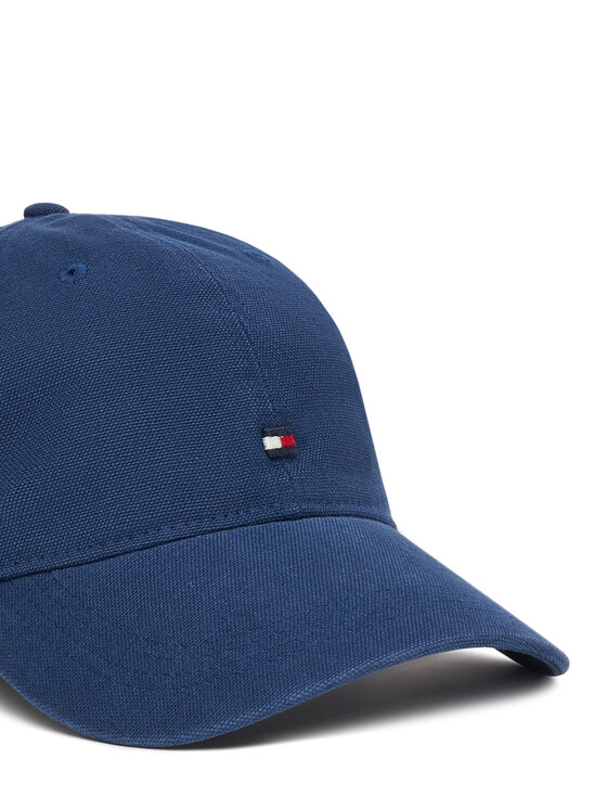 Tommy Hilfiger Cepure ar nagu Tommy Hilfiger Flag Soft 6 Panel AM0AM13426 Tumši zils
