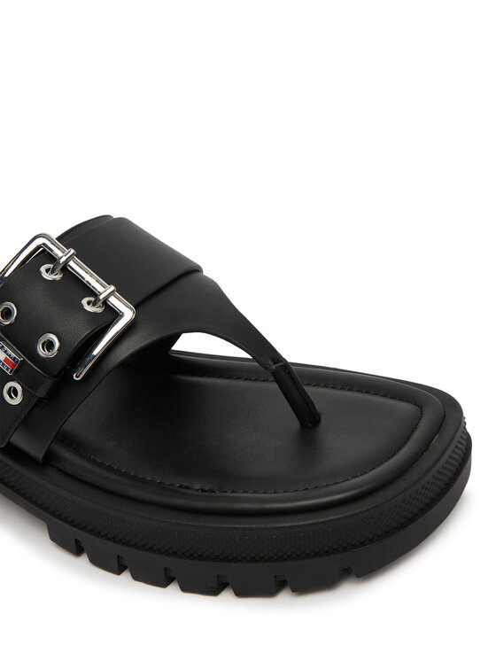 Tommy Jeans Čības uz pirksta Tommy Jeans Tjw Buckle Sandal EN0EN02948 Melns