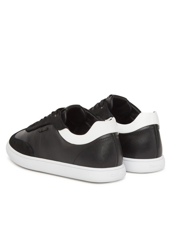 Calvin Klein Sneakersy Calvin Klein Cupsole Lace Up - Lth Sue Mix HW0HW02435 Czarny