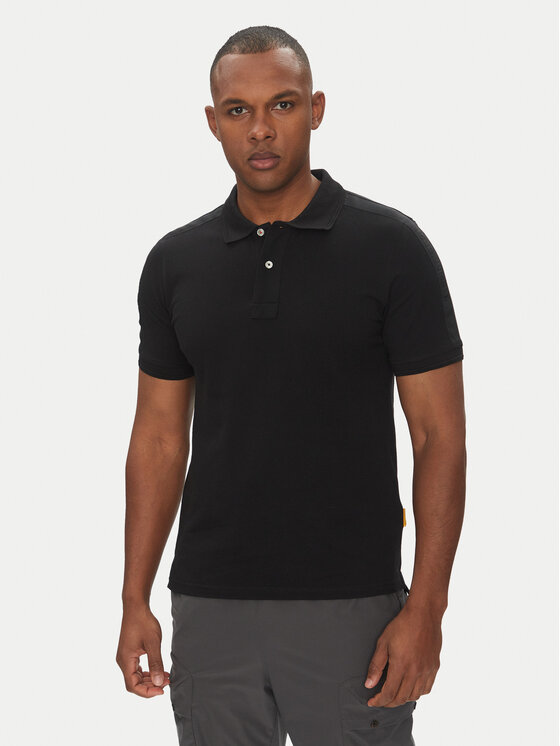 Parajumpers Parajumpers Polo Space 25SMPMPOXF06 Nero Regular Fit