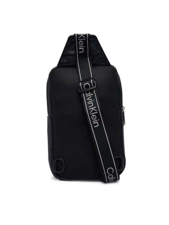 Calvin Klein Ľadvinka Calvin Klein Bold Logo Webbing Sling LV04D3449G Čierna
