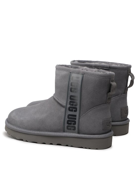 Ugg Śniegowce Ugg W Classic Mini Side Logo II 1134962 Szary