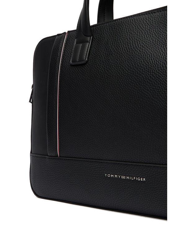 Tommy Hilfiger Porta PC Tommy Hilfiger Th Central Slim Computer Bag AM0AM13631 Nero
