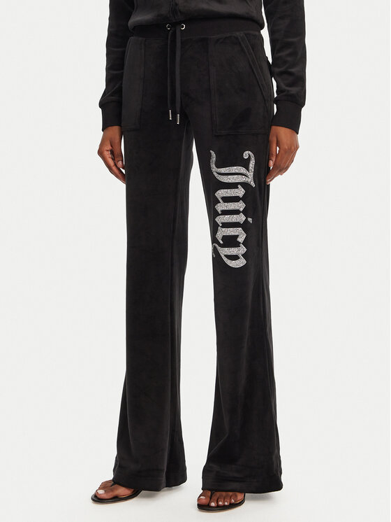 Juicy Couture Juicy Couture Παντελόνι φόρμας Layla JCBBJ125806 Μαύρο Regular Fit