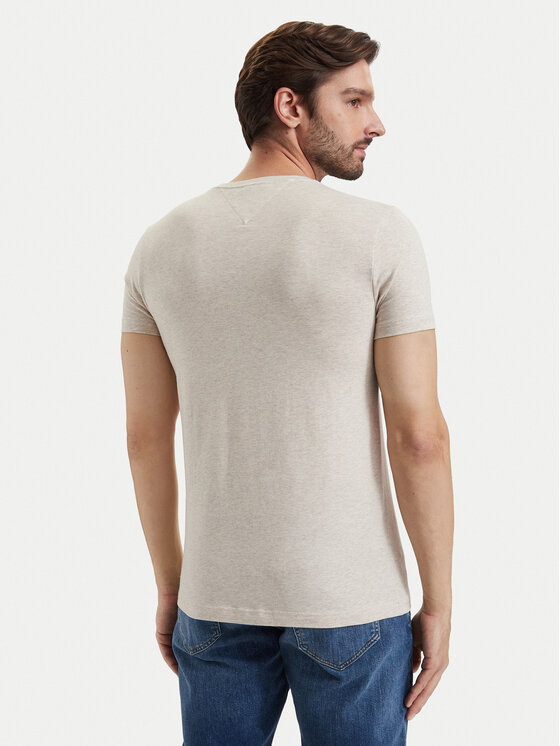 Tommy Hilfiger Tommy Hilfiger Camiseta MW0MW10800 Crema Slim Fit