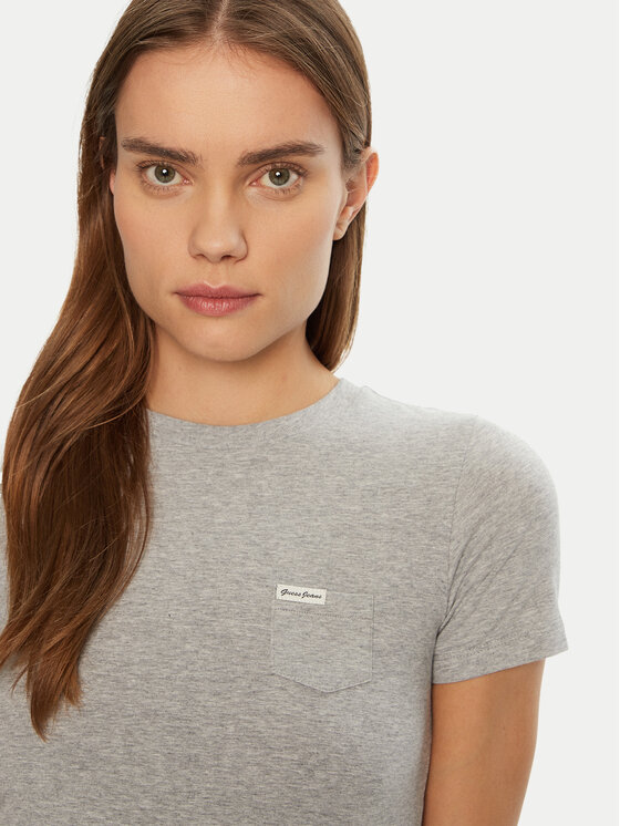 Guess Jeans Guess Jeans Футболка W5RI52 J1314 Сірий Regular Fit