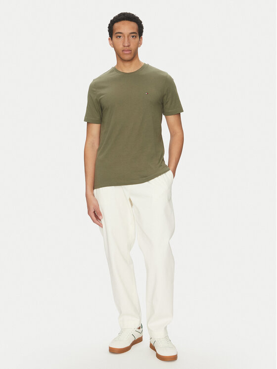 Tommy Hilfiger Tommy Hilfiger T-Shirt Ess Seasonal MW0MW39995 Πράσινο Regular Fit
