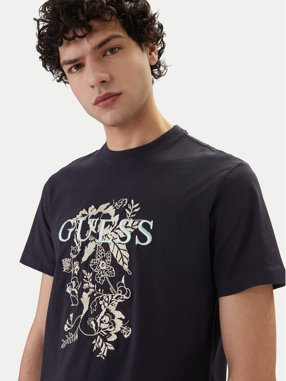 Guess Guess Camiseta M6GI17 K3038 Azul marino Regular Fit