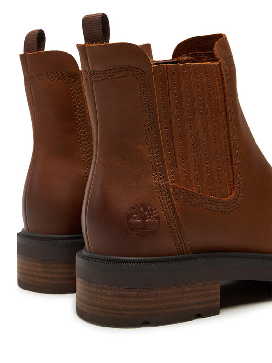 Timberland Kotníková obuv s elastickým prvkem Timberland Brimfield TB0A2PBBEM41 Hnědá