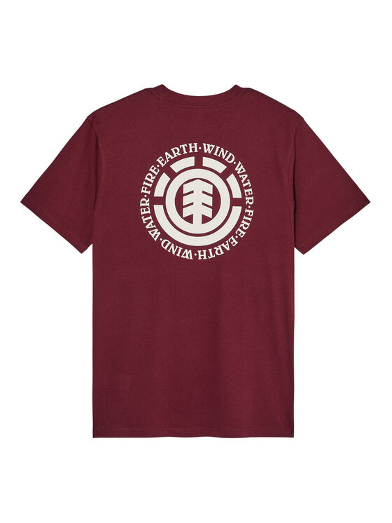 Element Element Camiseta Seal Bp ELYZT00596 Guinda/burdeos Regular Fit