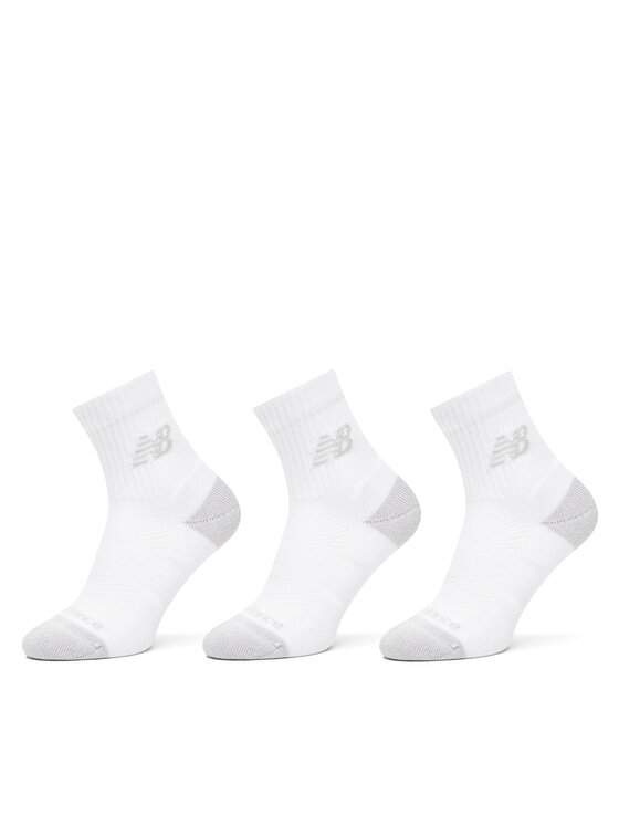 New Balance Dlouhé ponožky New Balance Active Cushion Quarter Socks LAS35204WT Bílá