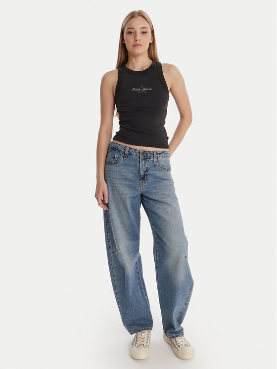 Guess Jeans Guess Jeans Топ 180345 Чорний Classic Fit
