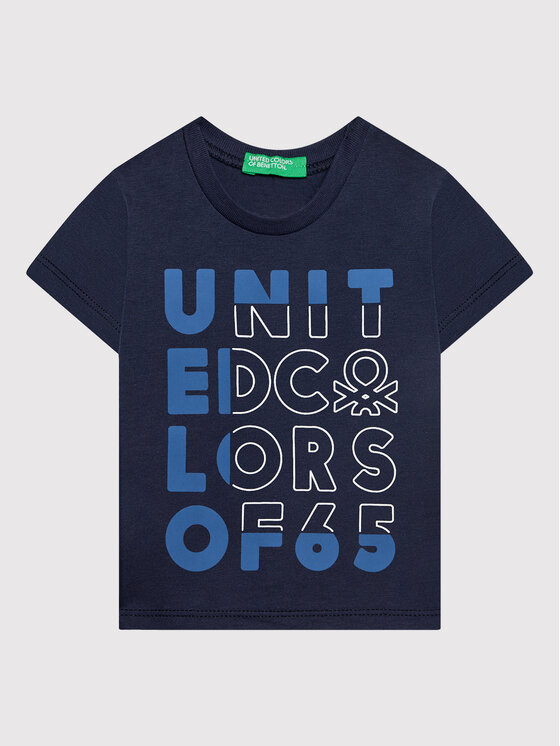 United Colors Of Benetton United Colors Of Benetton Футболка 3I1XG100G Cиній Regular Fit