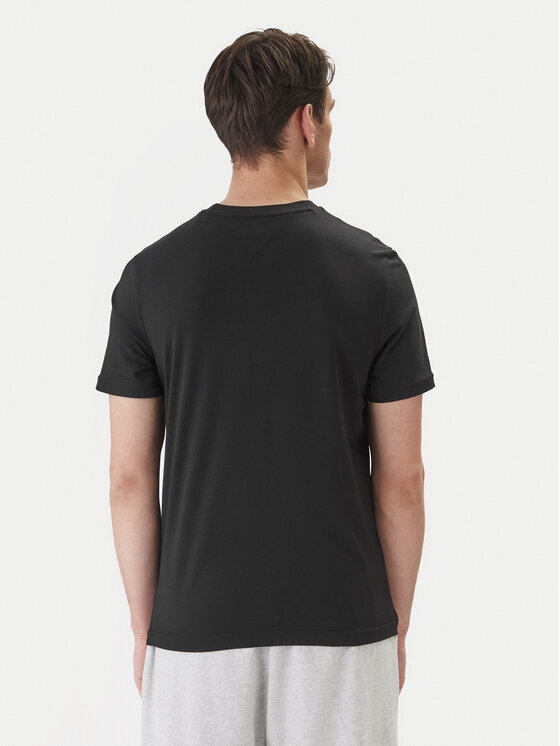 Tommy Hilfiger Tommy Hilfiger Camiseta Brand Love Big Text MW0MW42369 Negro Regular Fit