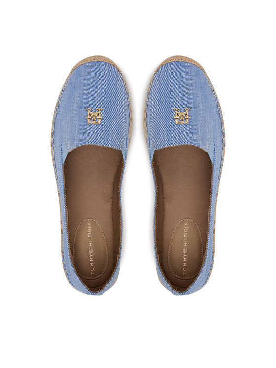 Tommy Hilfiger Espadrile Tommy Hilfiger Chambray Espadrille FW0FW08539 Albastru