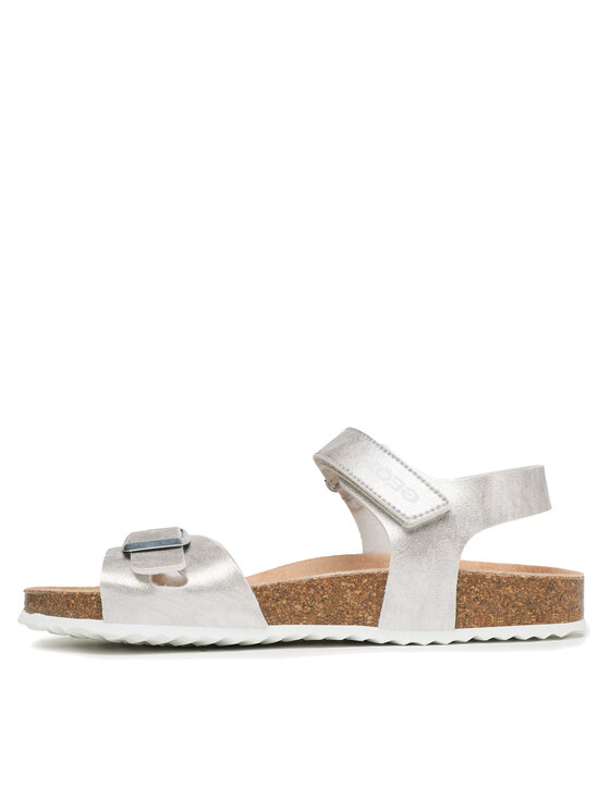 Geox Sandales Geox J Adriel G. C J028MC 000BJ C1007 D Sudraba
